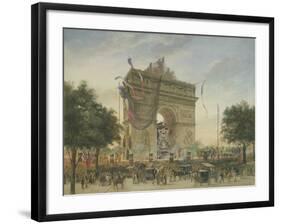 The Funeral of Victor Hugo (1802-85) 1885-Georges Francois Guiaud-Framed Giclee Print