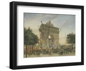 The Funeral of Victor Hugo (1802-85) 1885-Georges Francois Guiaud-Framed Giclee Print