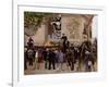 The Funeral of Victor Hugo at the Arc de Triomphe, 1885-Jean Béraud-Framed Giclee Print