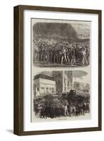 The Funeral of Victor Noir-null-Framed Giclee Print