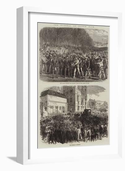 The Funeral of Victor Noir-null-Framed Giclee Print