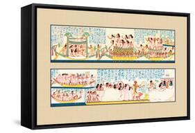 The Funeral Passing over the Lake of the Dead-J. Gardner Wilkinson-Framed Stretched Canvas