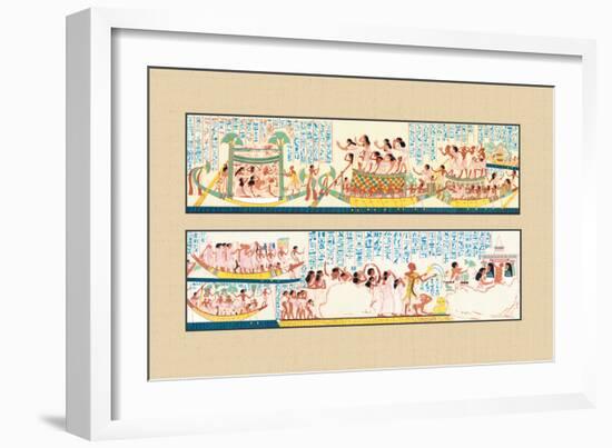 The Funeral Passing over the Lake of the Dead-J. Gardner Wilkinson-Framed Art Print