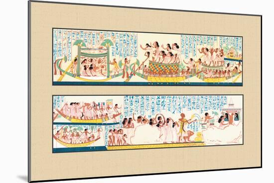 The Funeral Passing over the Lake of the Dead-J. Gardner Wilkinson-Mounted Art Print