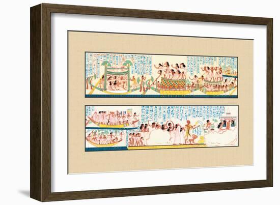 The Funeral Passing over the Lake of the Dead-J. Gardner Wilkinson-Framed Premium Giclee Print