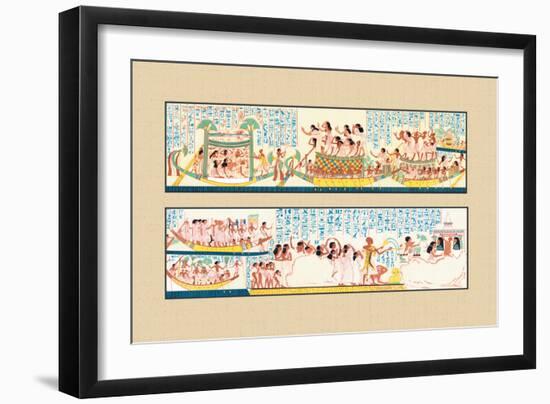 The Funeral Passing over the Lake of the Dead-J. Gardner Wilkinson-Framed Premium Giclee Print