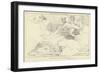 The Funeral Pile of Patroclus-John Flaxman-Framed Giclee Print