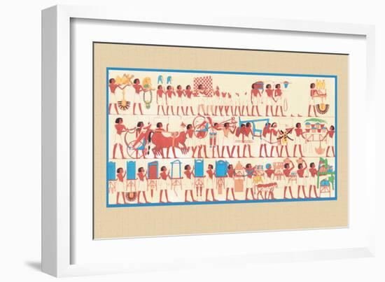 The Funeral Procession-J. Gardner Wilkinson-Framed Art Print