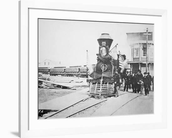 The Funeral Train Carrying President Lincoln's-American Photographer-Framed Giclee Print