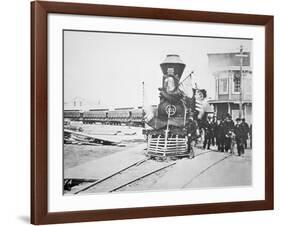 The Funeral Train Carrying President Lincoln's-American Photographer-Framed Giclee Print