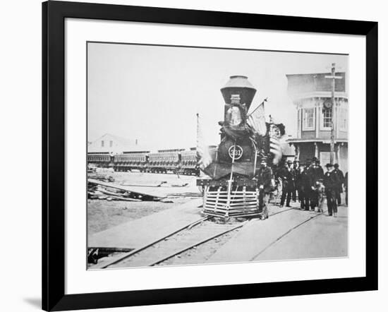 The Funeral Train Carrying President Lincoln's-American Photographer-Framed Giclee Print