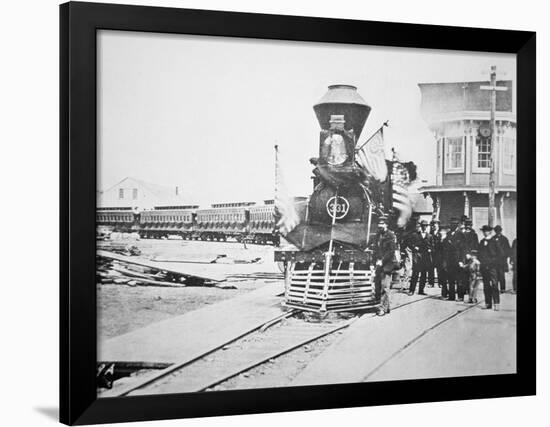 The Funeral Train Carrying President Lincoln's-American Photographer-Framed Giclee Print