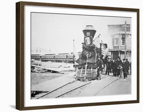 The Funeral Train Carrying President Lincoln's-American Photographer-Framed Giclee Print