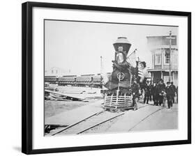 The Funeral Train Carrying President Lincoln's-American Photographer-Framed Giclee Print