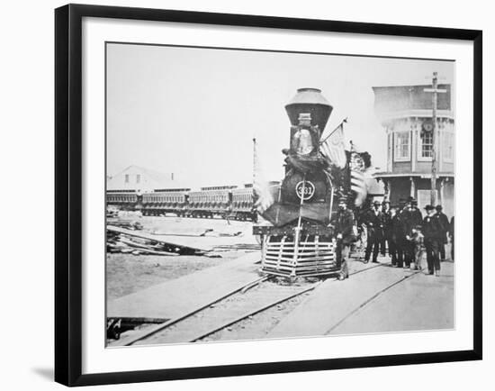 The Funeral Train Carrying President Lincoln's-American Photographer-Framed Giclee Print