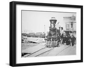 The Funeral Train Carrying President Lincoln's-American Photographer-Framed Giclee Print