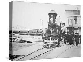 The Funeral Train Carrying President Lincoln's-American Photographer-Stretched Canvas
