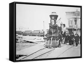 The Funeral Train Carrying President Lincoln's-American Photographer-Framed Stretched Canvas