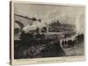 The Funeral Train Passing Through Chester-Charles Joseph Staniland-Stretched Canvas