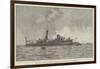 The Furieux, One of the French Squadron under Admiral Gervais at Portsmouth-null-Framed Giclee Print