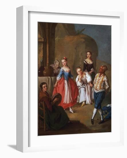 The Furlana, 1750 - Ca1755-Pietro Longhi-Framed Giclee Print