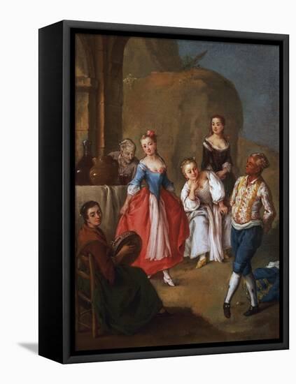 The Furlana, 1750 - Ca1755-Pietro Longhi-Framed Stretched Canvas