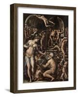 The Furnace of Volcano, 1563-1565-Giorgio Vasari-Framed Giclee Print