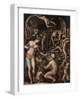 The Furnace of Volcano, 1563-1565-Giorgio Vasari-Framed Giclee Print