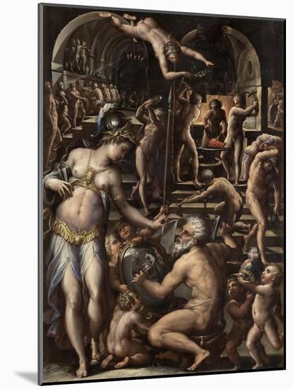 The Furnace of Volcano, 1563-1565-Giorgio Vasari-Mounted Giclee Print