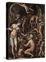 The Furnace of Volcano, 1563-1565-Giorgio Vasari-Stretched Canvas