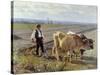The Furrow, 1897-Edouard Debat-Ponsan-Stretched Canvas