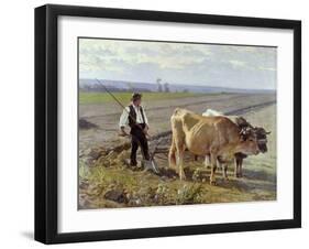 The Furrow, 1897-Edouard Debat-Ponsan-Framed Giclee Print