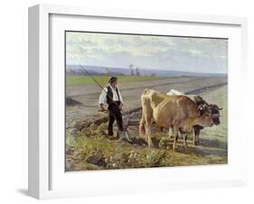 The Furrow, 1897-Edouard Debat-Ponsan-Framed Giclee Print