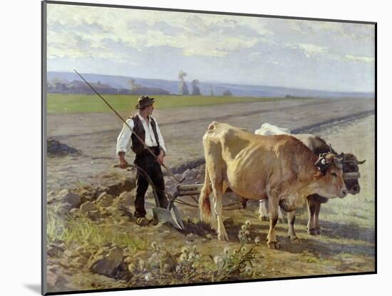 The Furrow, 1897-Edouard Debat-Ponsan-Mounted Giclee Print