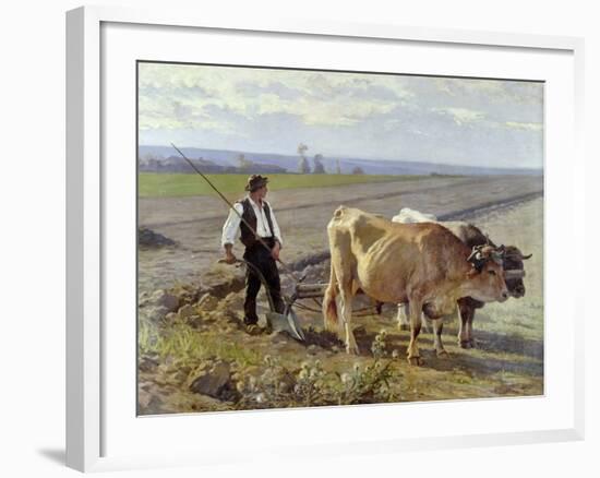 The Furrow, 1897-Edouard Debat-Ponsan-Framed Giclee Print