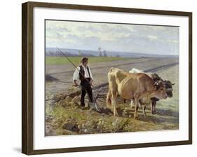 The Furrow, 1897-Edouard Debat-Ponsan-Framed Giclee Print