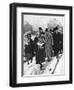 The Future Edward VIII Walking in the Snow in Winlaton, County Durham, 1929-null-Framed Giclee Print