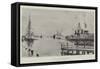 The Future German Naval Station at Danzic-null-Framed Stretched Canvas