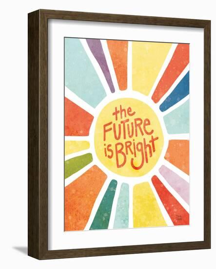 The Future Is Bright-Dina June-Framed Art Print