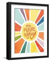 The Future Is Bright-Dina June-Framed Art Print