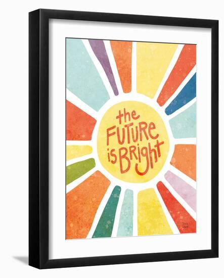 The Future Is Bright-Dina June-Framed Art Print