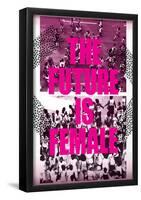 The Future Is Female - Pink-null-Framed Poster