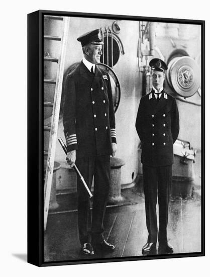 The Future King Edward VIII as a Midshipman in HMS Hindustan, C1910-null-Framed Stretched Canvas