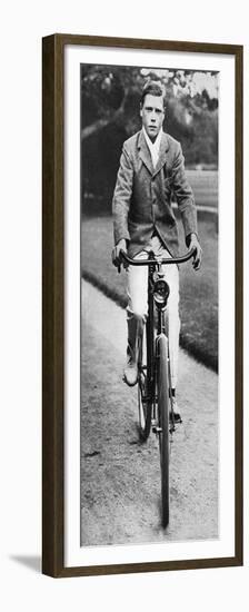 The Future King Edward VIII Riding His Bicycle in 1911-null-Framed Premium Giclee Print