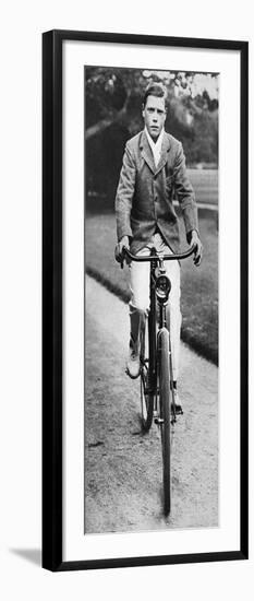 The Future King Edward VIII Riding His Bicycle in 1911-null-Framed Premium Giclee Print