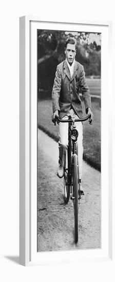 The Future King Edward VIII Riding His Bicycle in 1911-null-Framed Premium Giclee Print