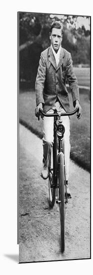 The Future King Edward VIII Riding His Bicycle in 1911-null-Mounted Premium Giclee Print