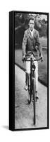 The Future King Edward VIII Riding His Bicycle in 1911-null-Framed Stretched Canvas