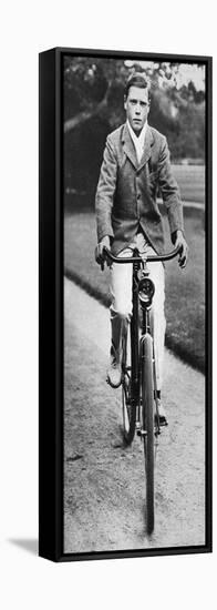 The Future King Edward VIII Riding His Bicycle in 1911-null-Framed Stretched Canvas