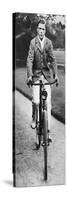 The Future King Edward VIII Riding His Bicycle in 1911-null-Stretched Canvas